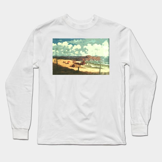 all sea and beach Long Sleeve T-Shirt by Marccelus